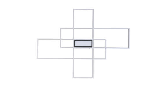 LED-DECKENLEUCHTE 100/75/7 cm - Schwarz, Basics, Kunststoff/Metall (100/75/7cm) - Novel