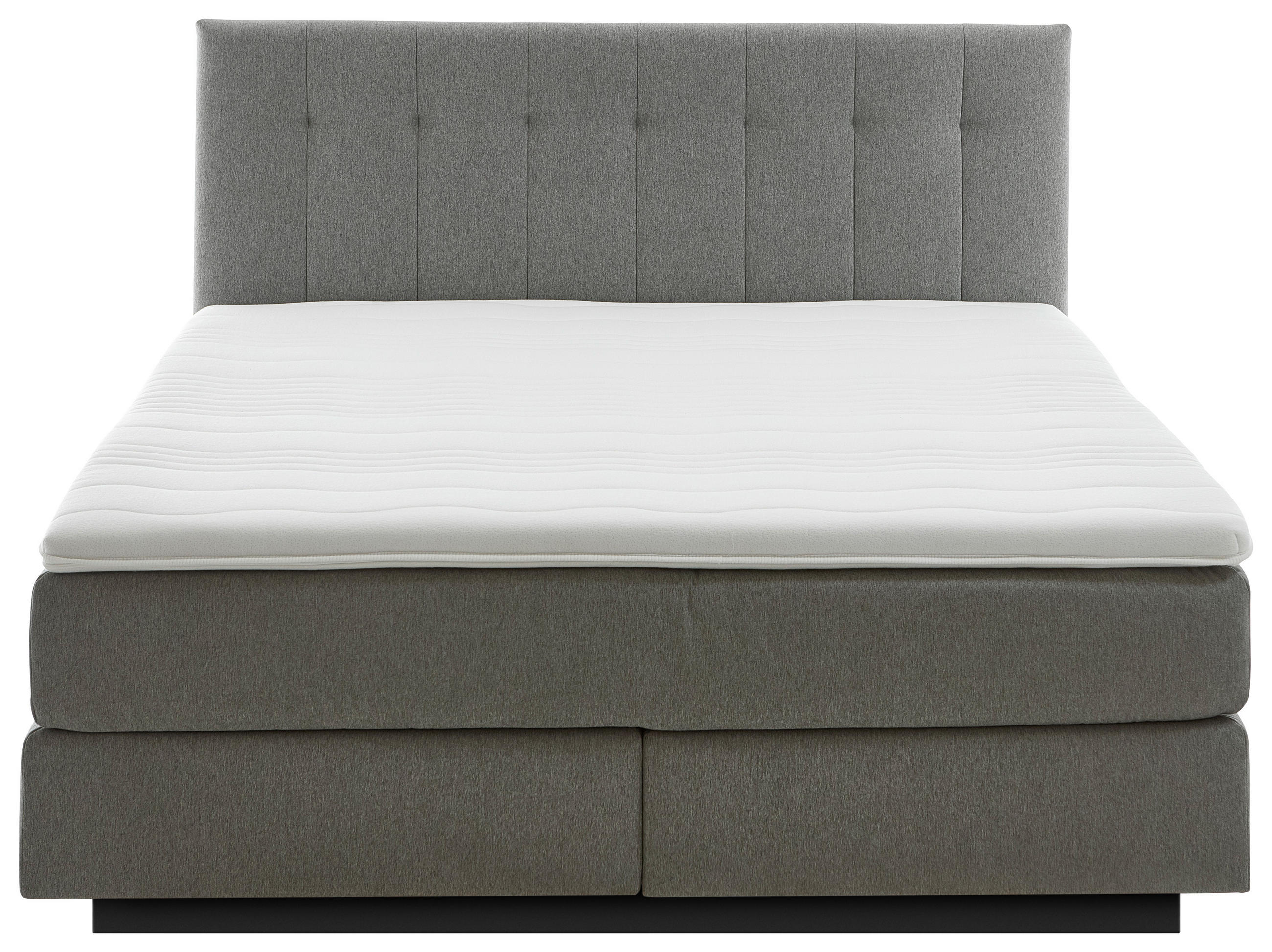 BOXSPRING-ÁGY 180/200 cm  szürke  - fekete/szürke, Modern, műanyag/faalapú anyag (180/200cm) - Beldomo - Sleep