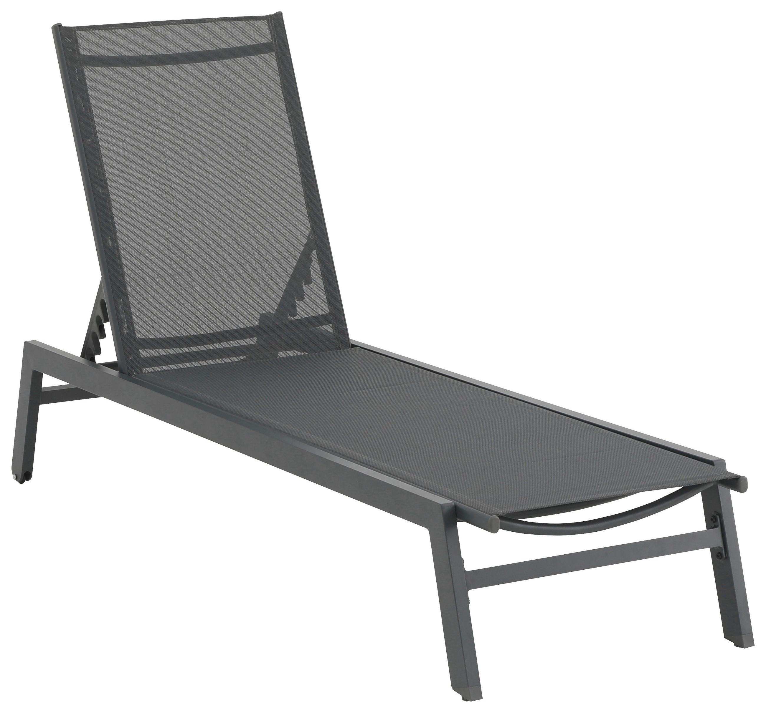 LEŽALJKA antracit metal, tekstil - antracit, Design, metal/tekstil (55/92/164cm) - Ambia Garden