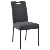 STUHL  , Stoffauswahl, mit Griff  , Webstoff  ,  - Dunkelgrau, KONVENTIONELL (46/91/61cm) - Carryhome