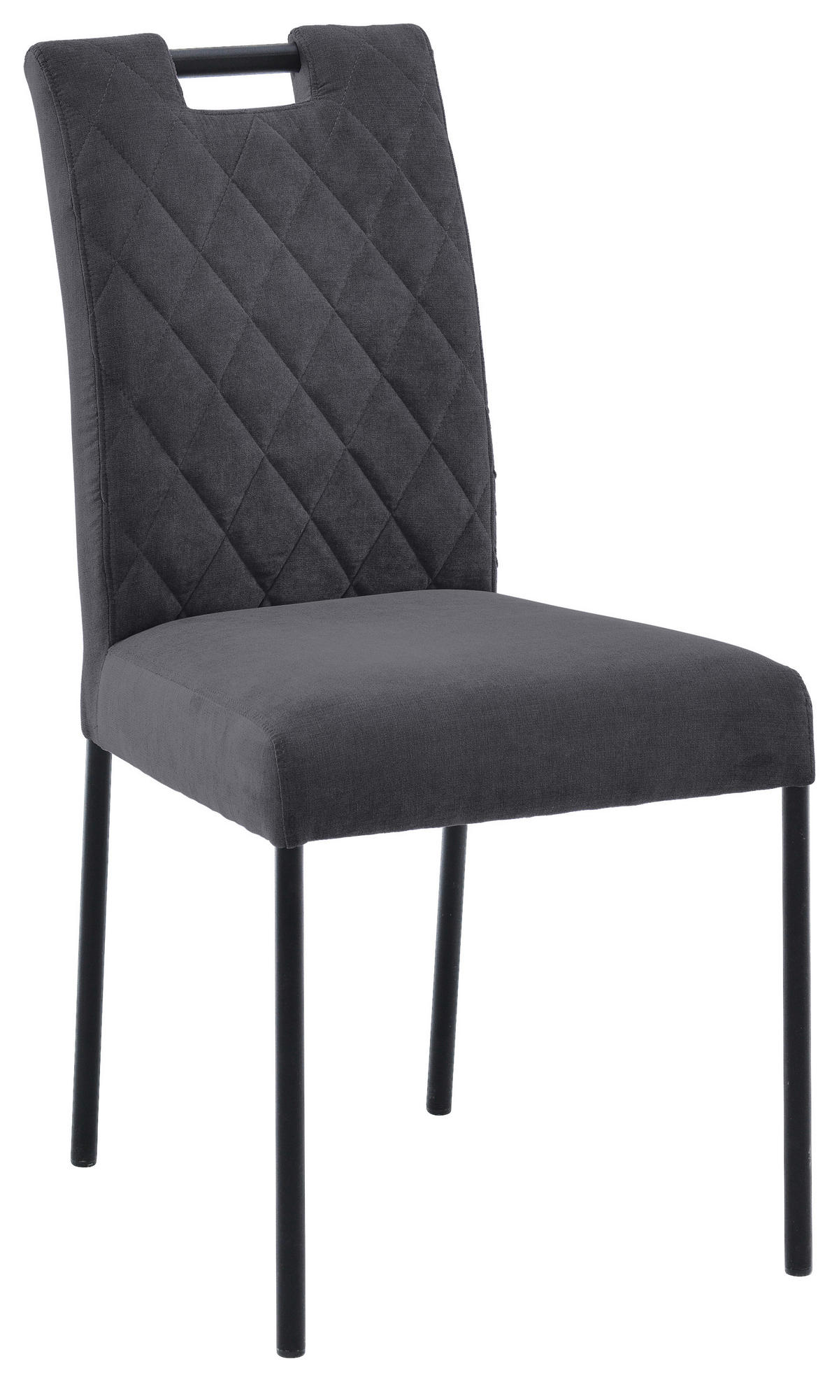 STUHL  , Stoffauswahl, mit Griff  , Webstoff  ,  - Dunkelgrau, KONVENTIONELL (46/91/61cm) - Carryhome