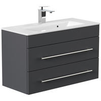 BADEZIMMER  in 80,4 cm  - Silberfarben/Graphitfarben, MODERN, Keramik/Holzwerkstoff (80,4cm) - MID.YOU