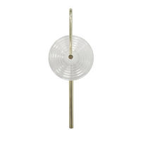 LED-WANDLEUCHTE Plato  52/16/20 cm  - Transparent, Design, Glas (52/16/20cm)