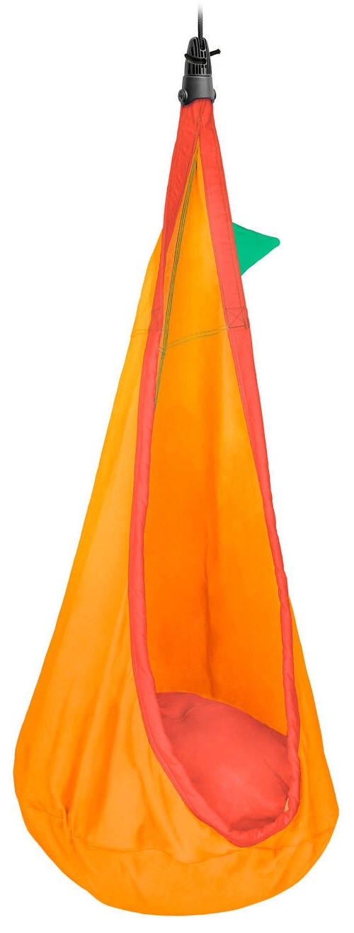 KINDERHÄNGENEST cotton 70/200-400/150 cm  - Dunkelorange/Orange, KONVENTIONELL, Textil (70/200-400/150cm) - La Siesta