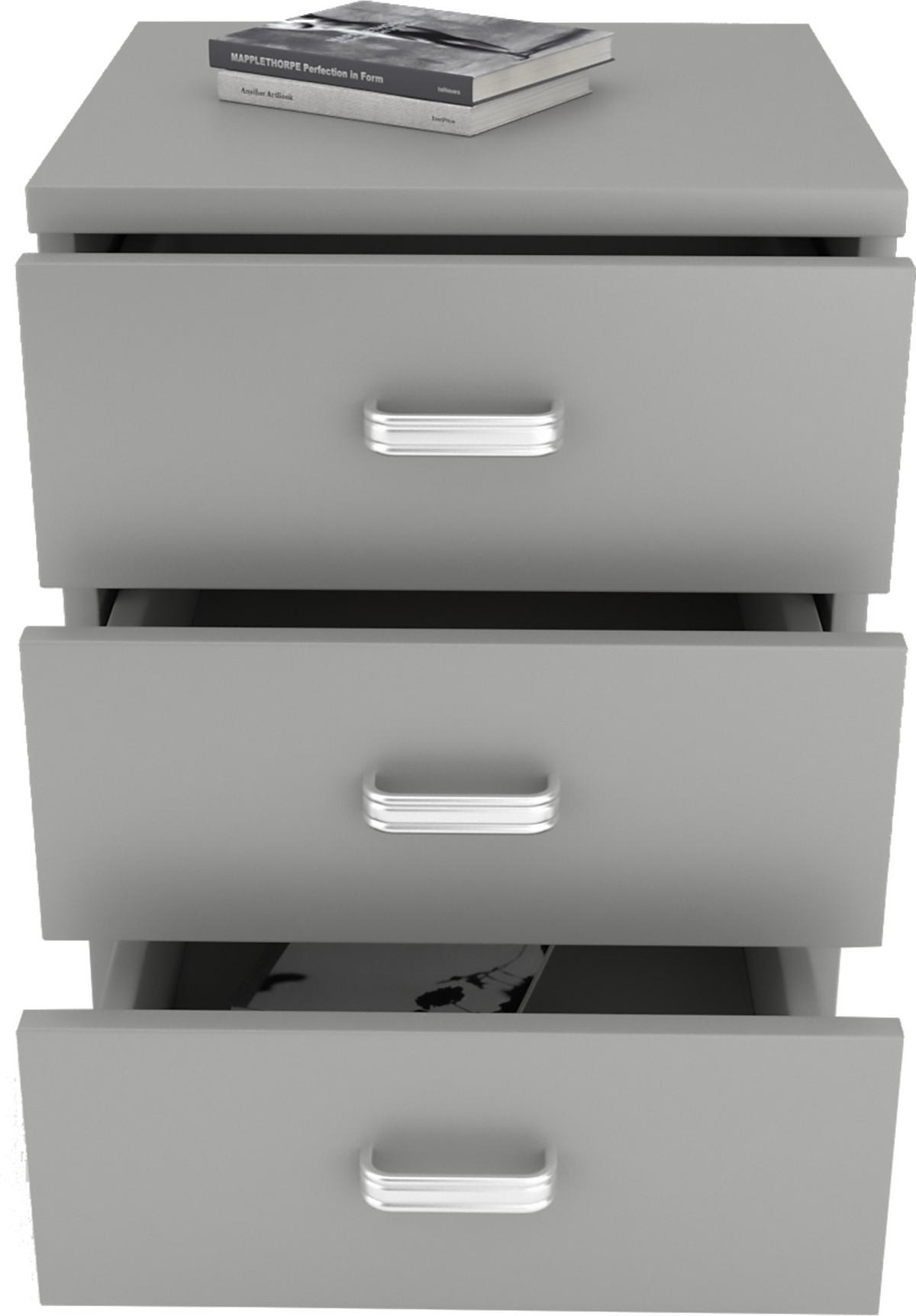 RULLHURTS 45/58/44 cm  - silver/grå, Basics, trämaterial/plast (45/58/44cm) - MID.YOU
