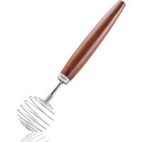 RÜHRBESEN NEDO  - Silberfarben/Braun, Holz/Metall (6/8/30cm) - Gefu