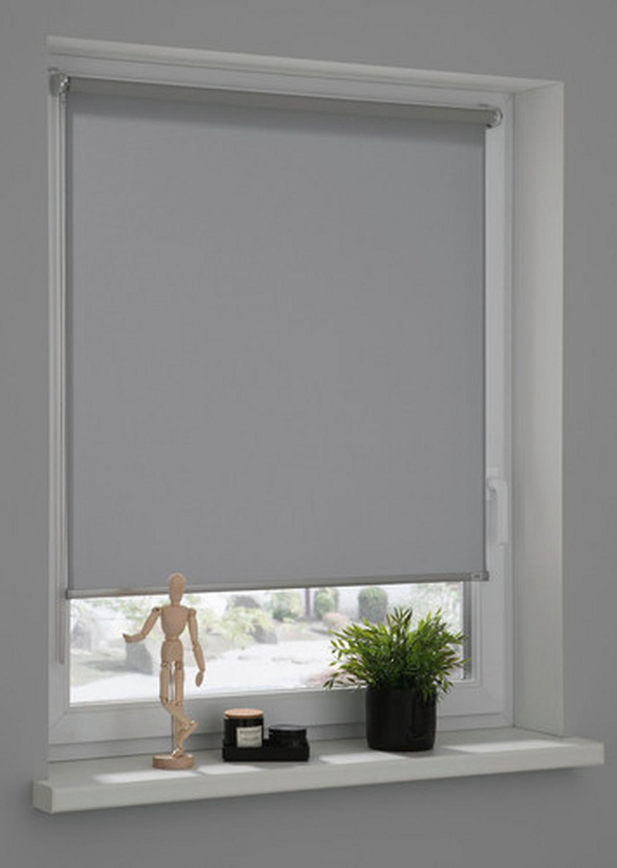 ROLLO 100/150 cm  - Anthrazit, Basics, Textil (100/150cm) - Gardinia