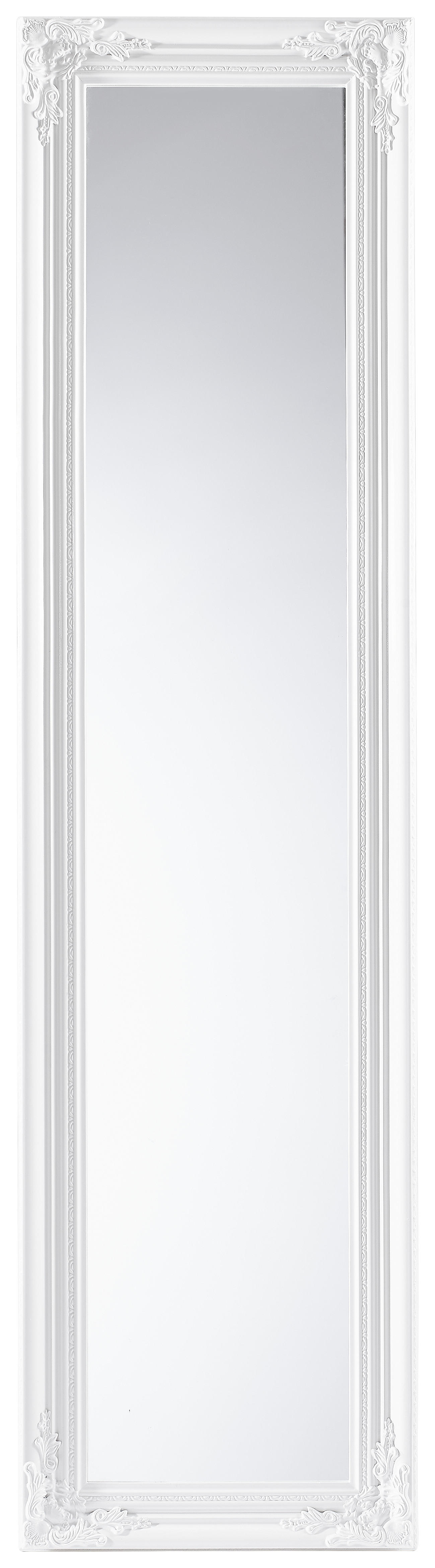 STANDSPIEGEL 44/168/5 cm  - Weiß Hochglanz/Weiß, LIFESTYLE, Glas/Holz (44/168/5cm) - Carryhome