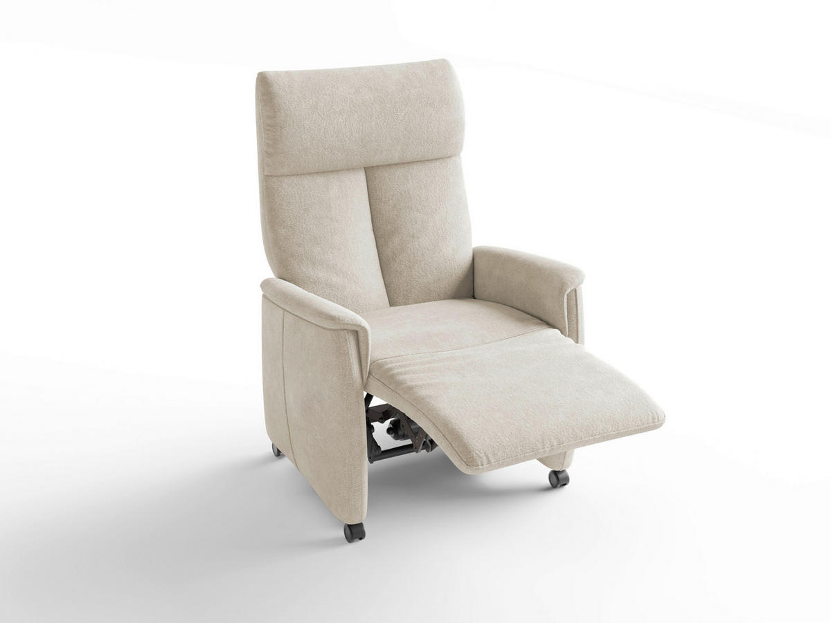 RELAXSESSEL in Textil Silberfarben  - Silberfarben/Schwarz, Basics, Kunststoff/Textil (76/114/84cm) - Sit & More