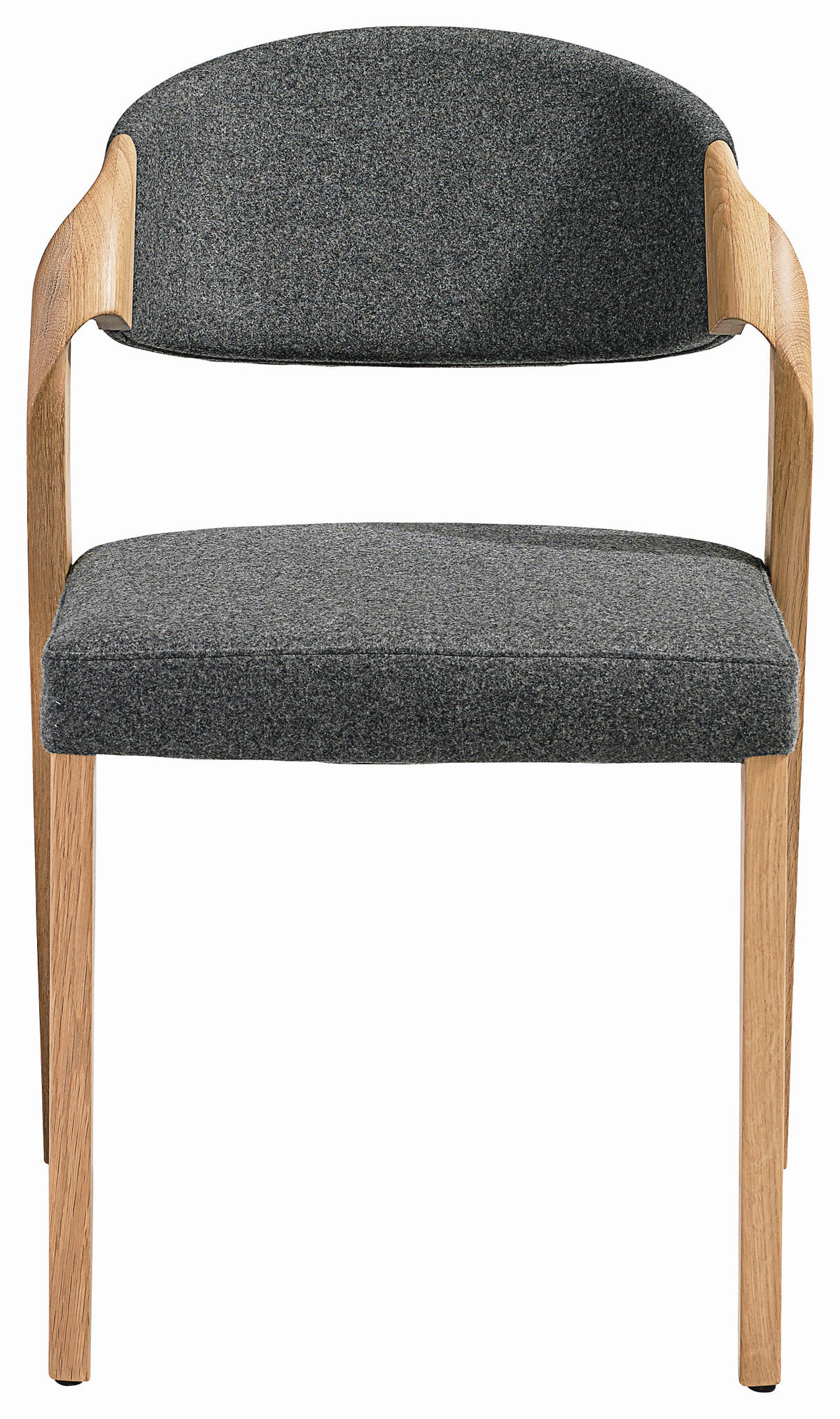 STUHL  in Holz, Textil  - Eichefarben/Grau, Natur, Holz/Textil (53/82/57cm) - Voglauer