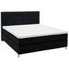 BOXSPRINGBETT 180/200 cm  in Schwarz  - Chromfarben/Schwarz, Konventionell, Kunststoff/Textil (180/200cm) - Voleo