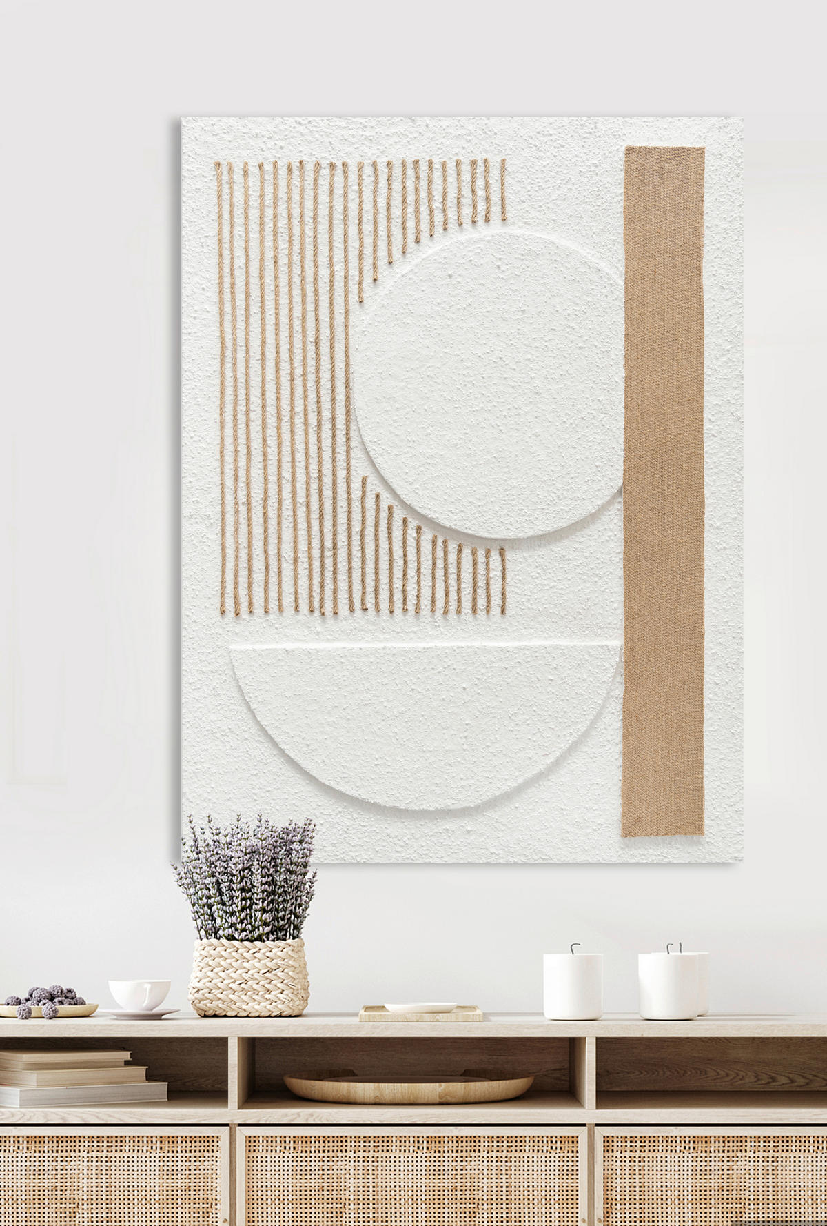 ÖLGEMÄLDE Abstraktes 90/120 cm  - Braun, Design, Holz/Papier (90/120cm) - Monee