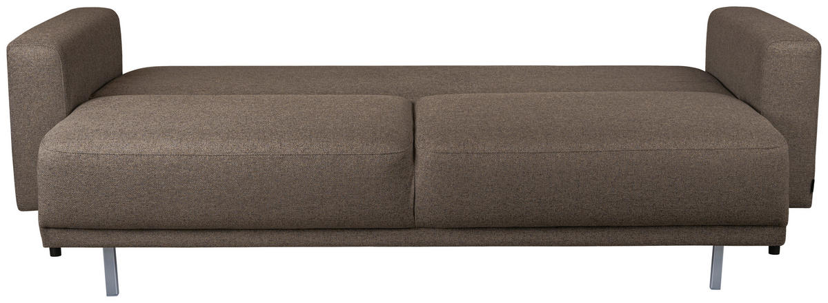 BÄDDSOFFA i rostfärgad, brun  - brun/svart, Design, metall/trä (225/86/97cm) - Best Price