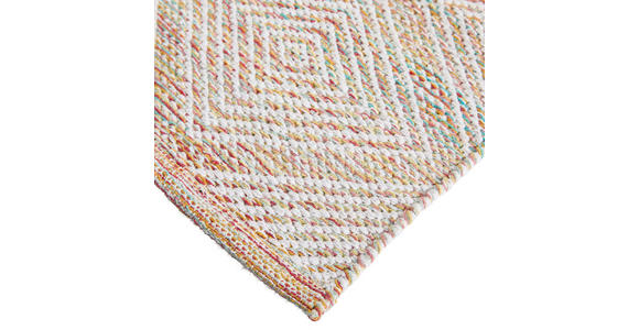 FLECKERLTEPPICH 60/120 cm Diamant Black Rot - Rot, Design, Textil (60/120cm) - Boxxx