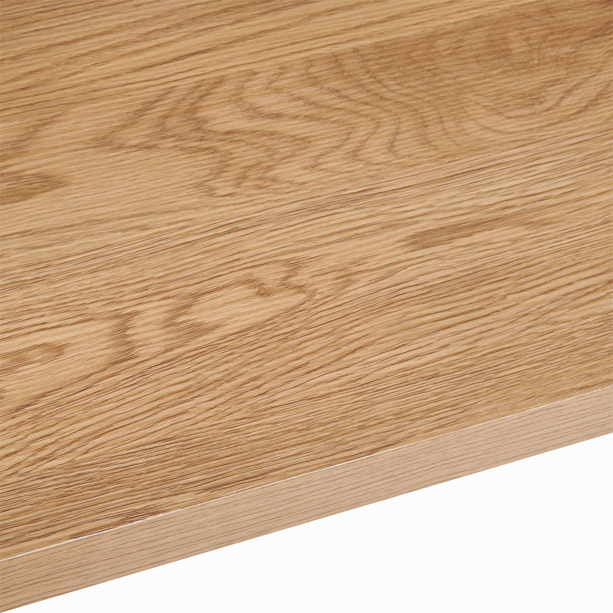 KOTNA PISALNA MIZA kovina, leseni material črna, barve hrasta  - črna/barve hrasta, Moderno, kovina/leseni material (150/75/120cm) - MID.YOU