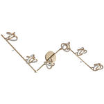 DECKENLEUCHTE    180/14/23,2 cm  - Weiß/Cappuccino, Trend, Kunststoff/Metall (180/14/23,2cm) - Novel