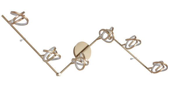 DECKENLEUCHTE 180/14/23,2 cm  - Weiß/Cappuccino, Trend, Kunststoff/Metall (180/14/23,2cm) - Novel