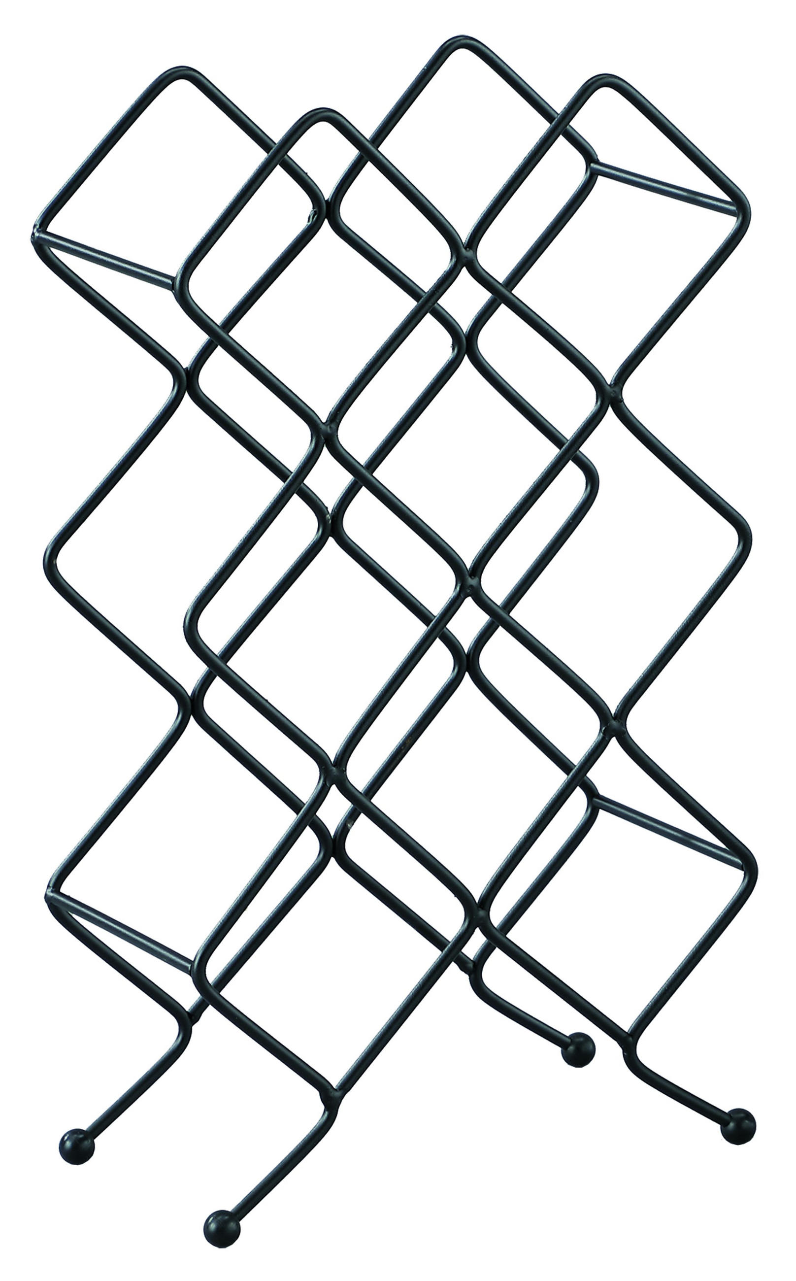 REGAL ZA VINO crna  metal   - crna, Moderno, metal (26,5/46/13cm)