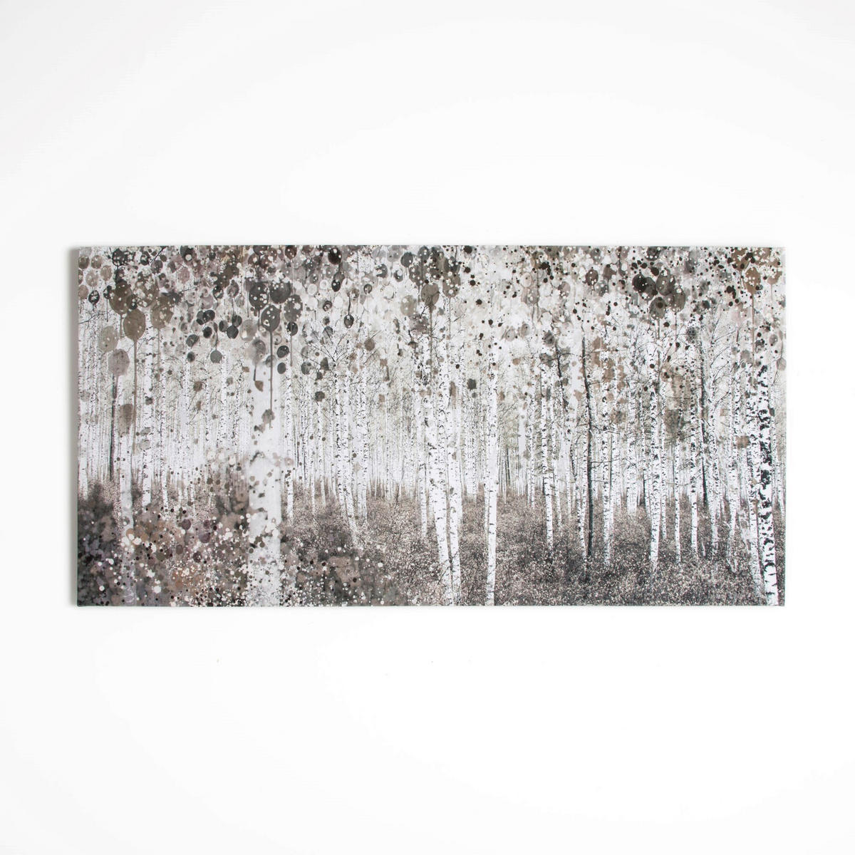 LEINWANDBILD Bäume 120/60/3 cm  - Braun/Weiß, Basics, Holzwerkstoff/Textil (120/60/3cm)