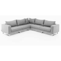 LOUNGEGARNITUR 288/217 cm Aluminium  - Silberfarben/Hellgrau, Basics, Kunststoff/Textil (288/217cm) - Kettler