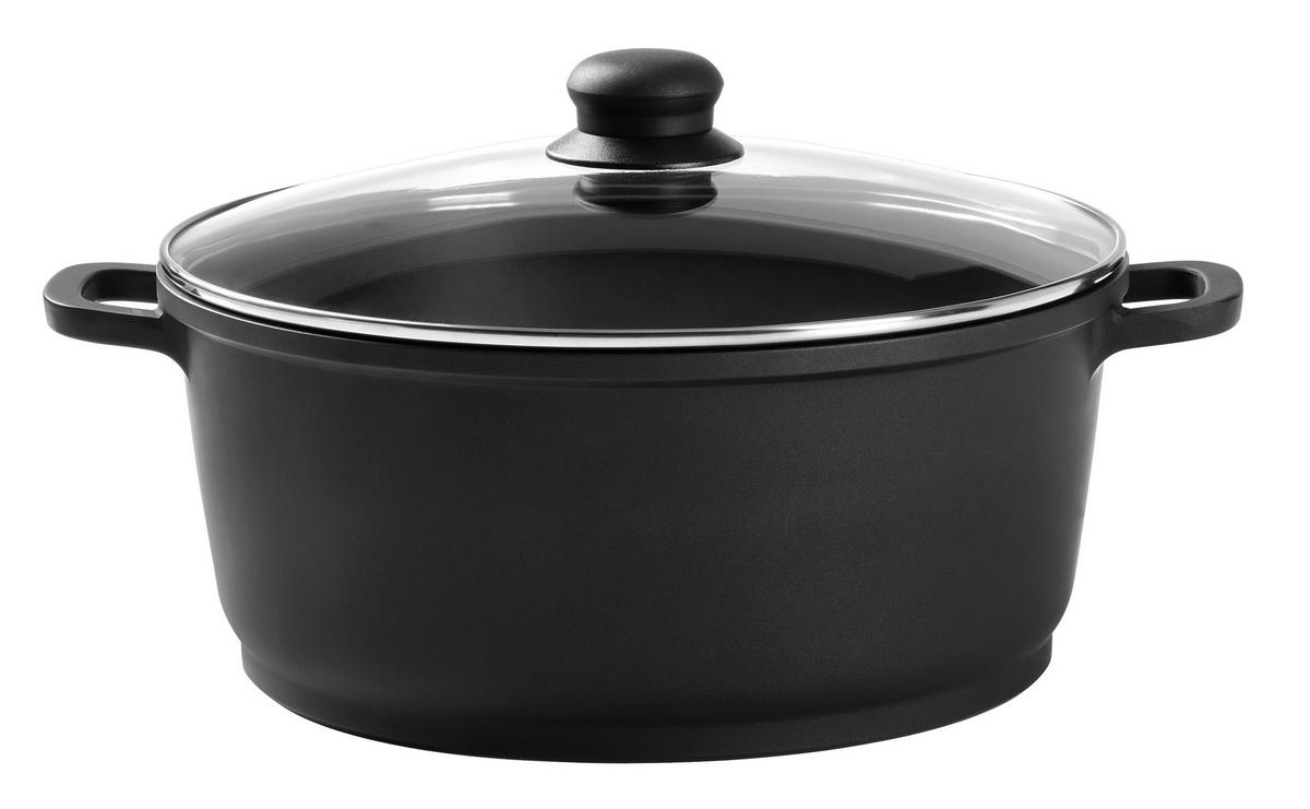 KOCHTOPF 6,2 l  - Klar/Schwarz, Basics, Glas/Metall (28/12,5cm) - Homeware Profession.