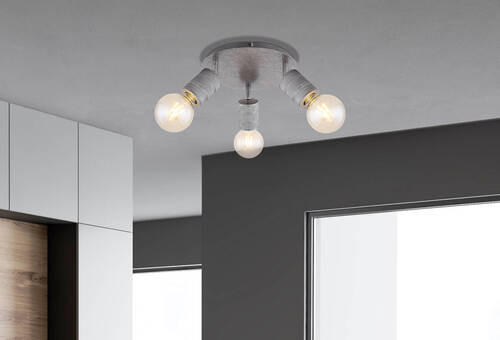 STROPNI REFLEKTOR        28/16 cm      E27 - srebrne barve, Basics, kovina (28/16cm) - Globo