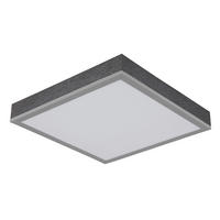 STROPNÉ LED SVIETIDLO, 30/30/6 cm - biela/strieborná, Konventionell, kov/plast (30/30/6cm) - Globo