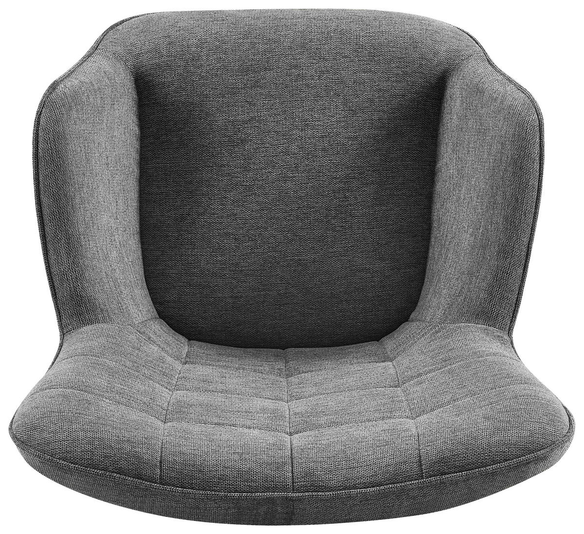 SESSEL in Webstoff Grau  - Grau, Design, Textil/Metall (73/98/79cm) - Ti'me