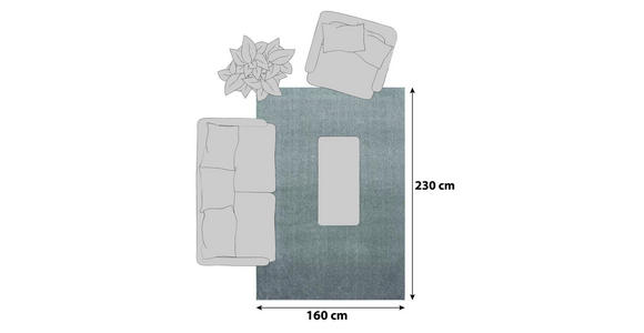 HOCHFLORTEPPICH 160/230 cm ATA 7000  - Beige, Design, Textil (160/230cm) - Novel