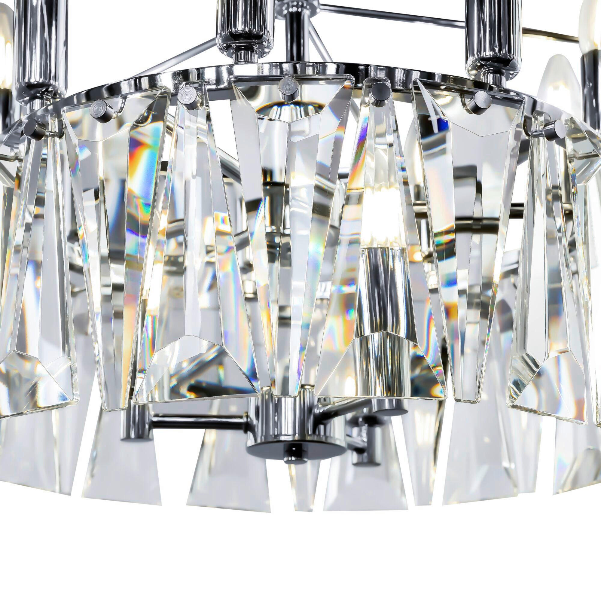 PENDELLEUCHTE 77/50/77 cm  - Chromfarben, Trend, Metall (77/50/77cm) - MAYTONI