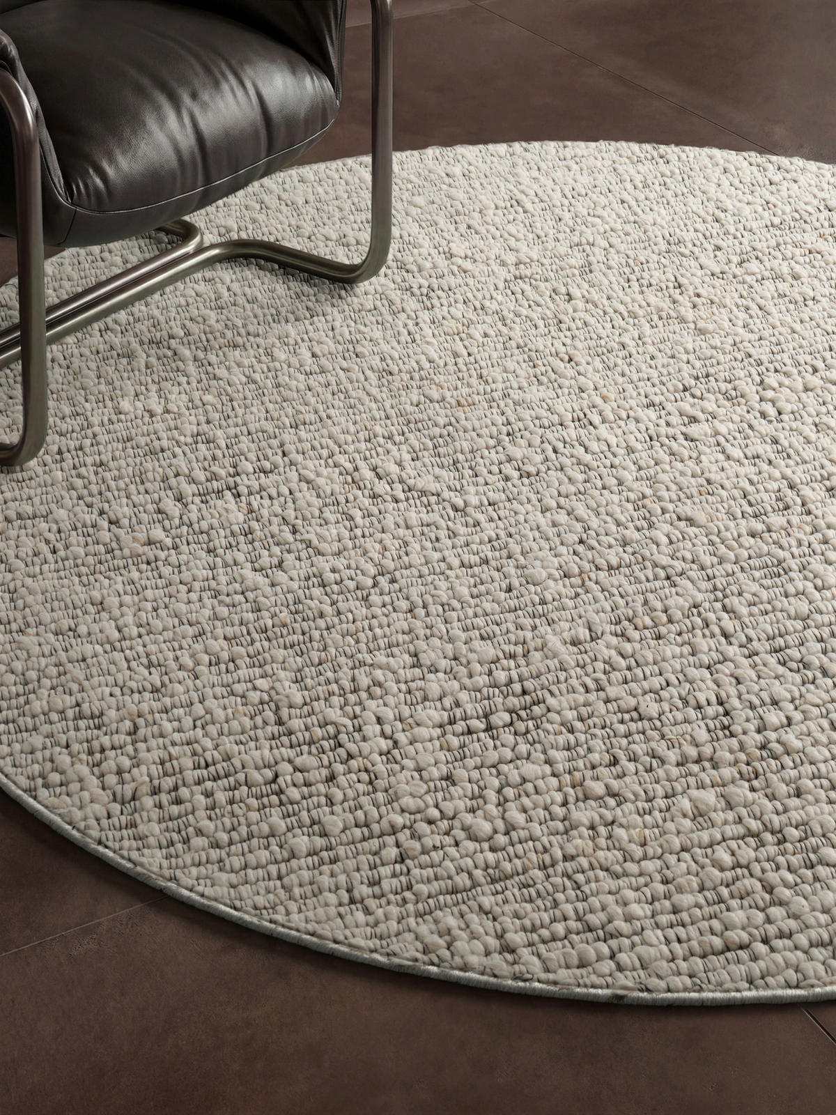 HANDWEBTEPPICH Wohnzimmer 160 cm Kollektion 1852 Wilma Creme, Multicolor rund  - Multicolor/Creme, Basics, Textil (160cm) - Villeroy & Boch