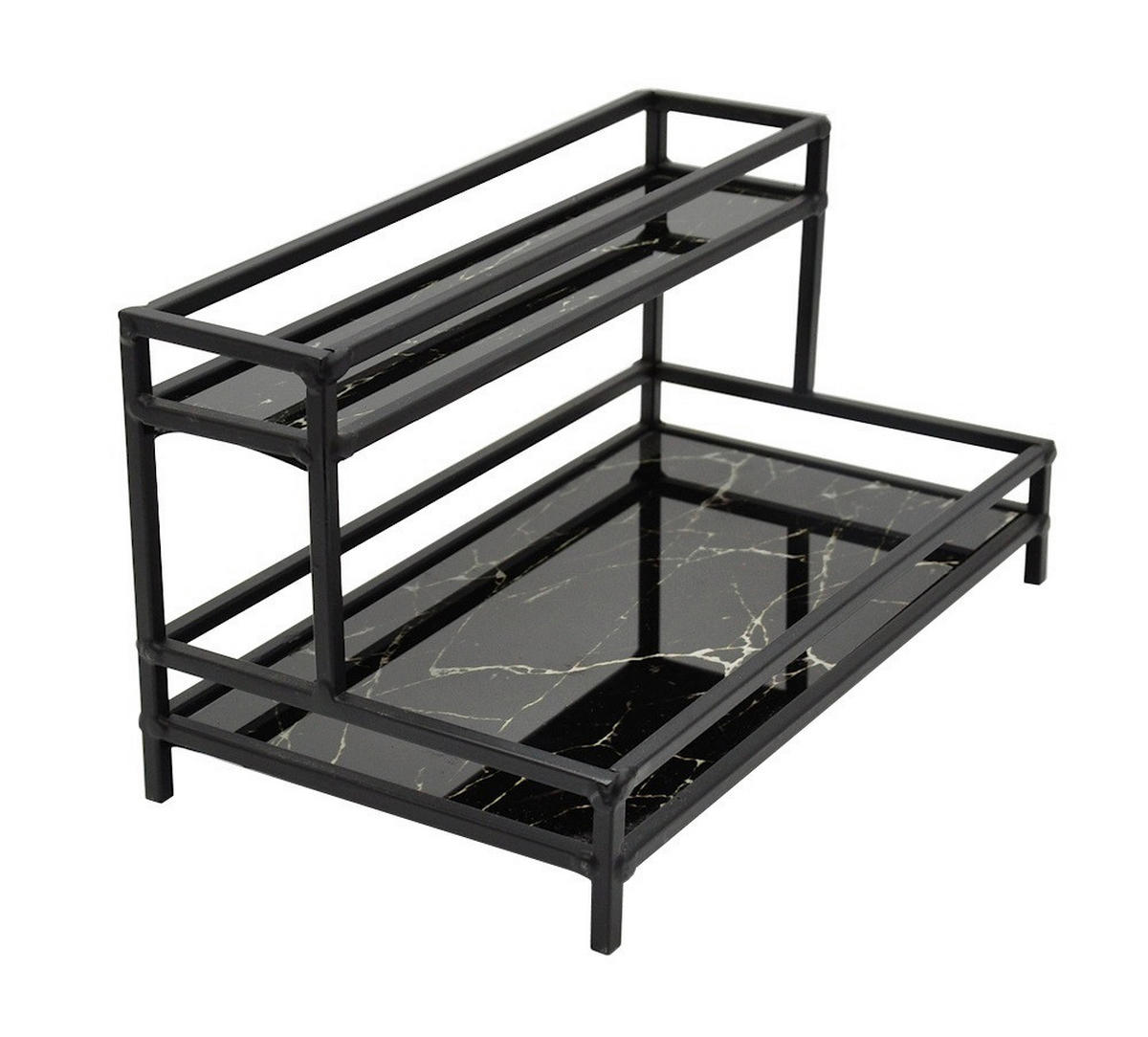 DRŽAČ ZA NAKIT      - crna, Osnovno, staklo/metal (12/13/23cm)