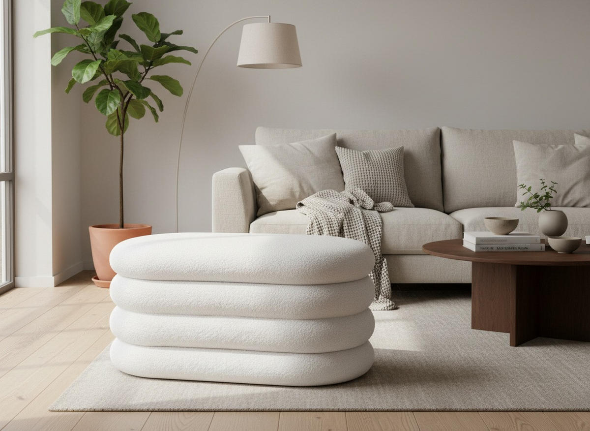 TRUHLOVÁ LAVICE, dřevo, textil, 85/42/42 cm - bílá, Trend, dřevo/textil (85/42/42cm) - Xora