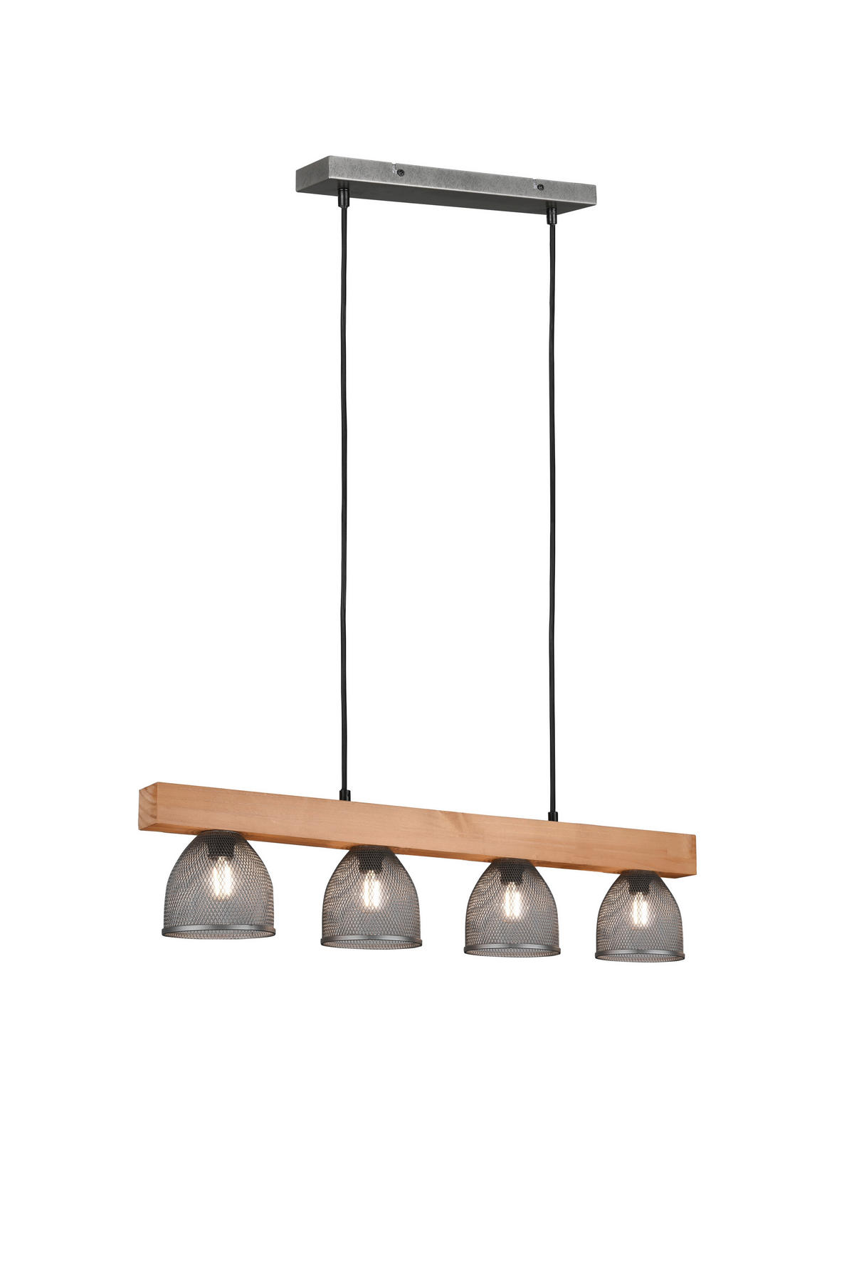 LUSTER   75/150/12 cm     - boja nikla, Prirodno, drvo/metal (75/150/12cm)