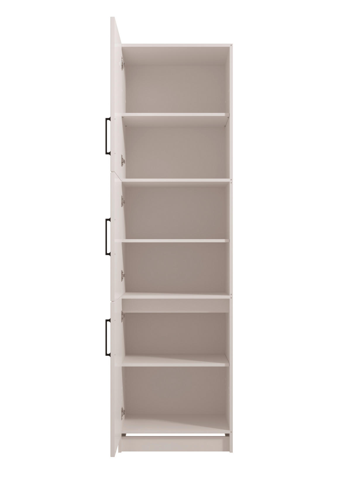 EDÉNYTÁROLÓ SZEKRÉNY - ezüsttölgy, Basics, faalapú anyag (60/217/58cm) - Carryhome