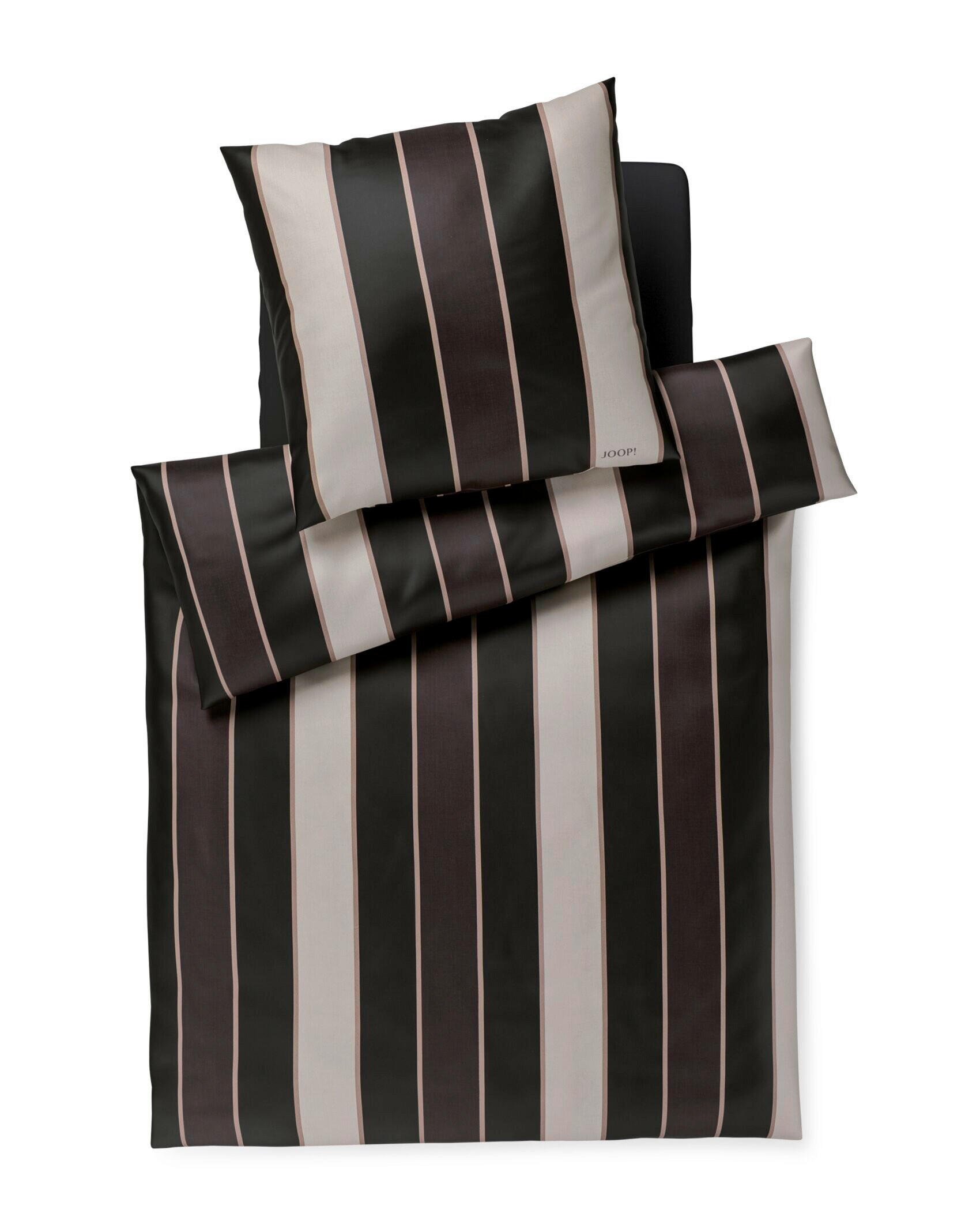 BETTWÄSCHE 2-teilig JOOP! STRIPES Jersey 135/200 cm  - Schwarz, Basics, Textil (135/200cm) - Joop!