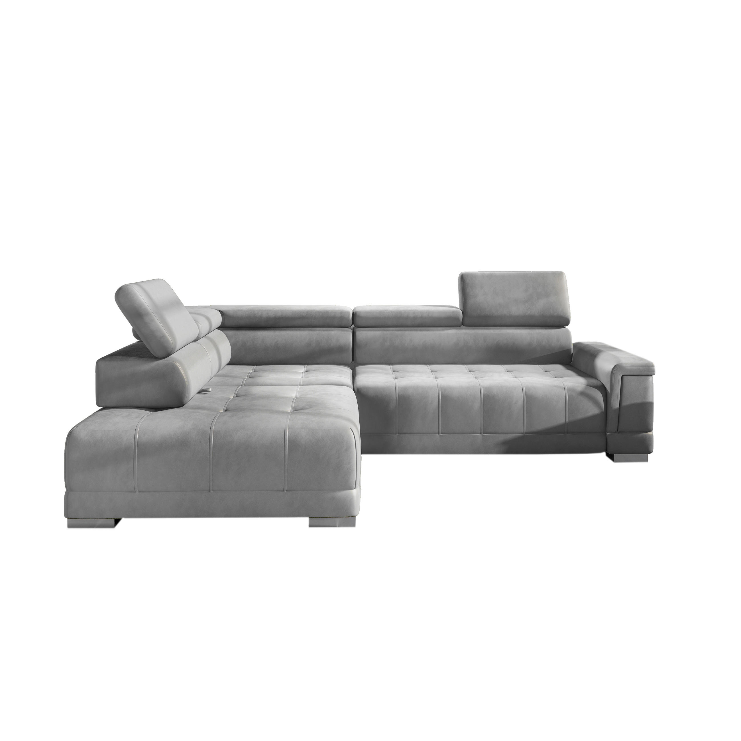 SOFFA i trä, textil grå  - svart/grå, Design, trä/textil (220-292/78-101/128cm) - Hom`in