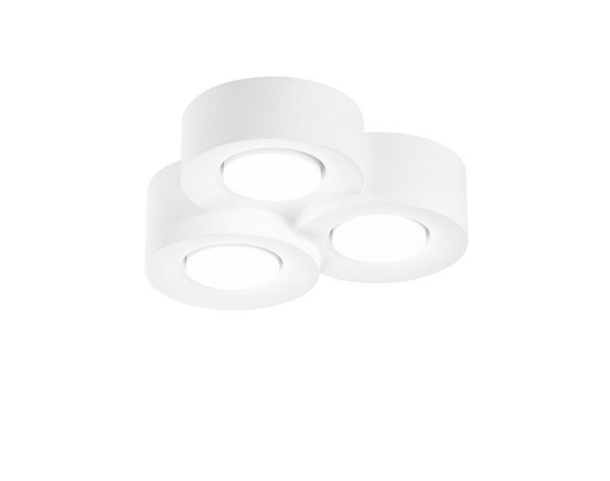 AUFBAULEUCHTE 26/27/7,3 cm   - Weiß, KONVENTIONELL, Naturmaterialien (26/27/7,3cm)