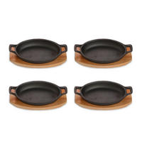 PANNSET 4 delar  - svart, Basics, metall (18/12/3cm) - Echtwerk
