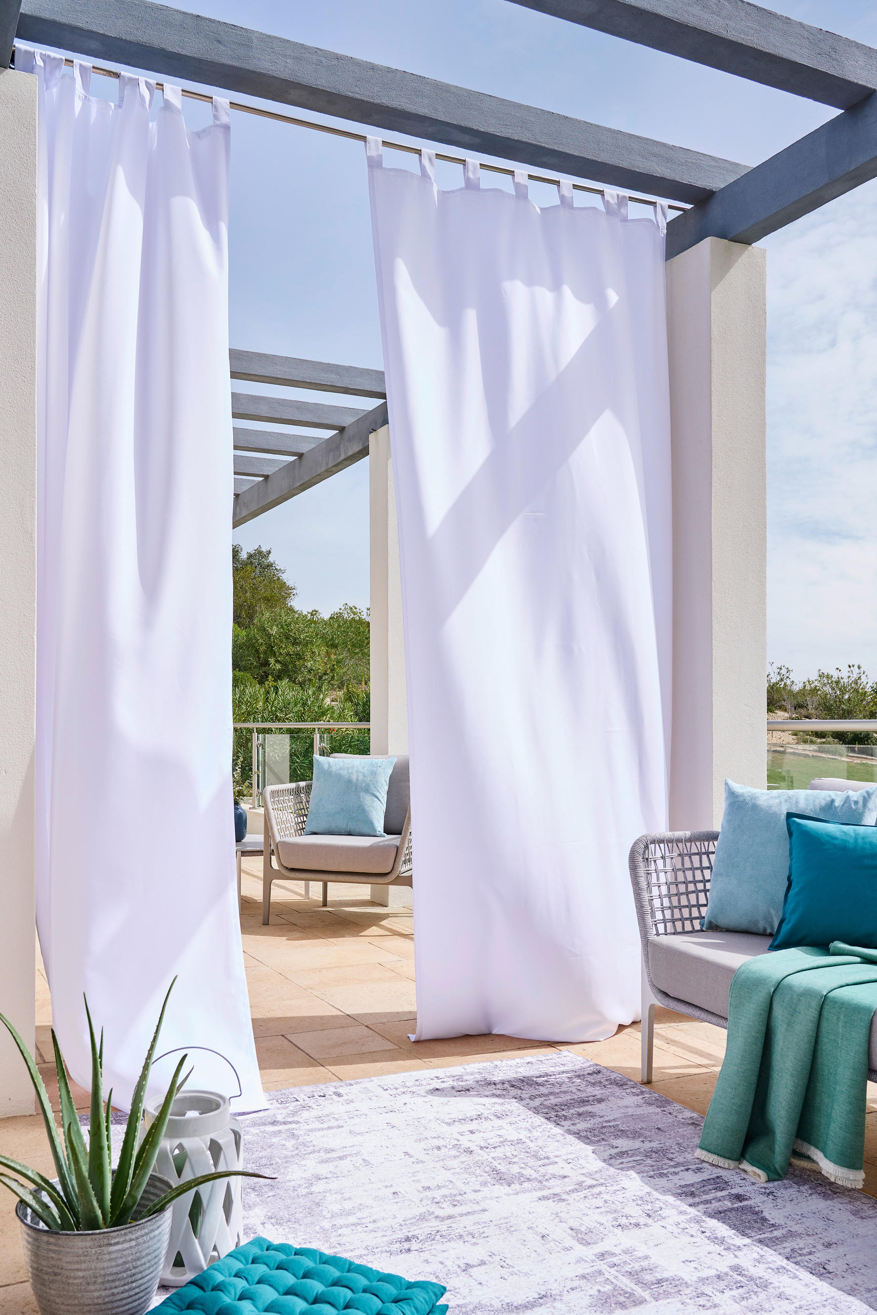 OUTDOORVORHANG blickdicht - Naturfarben, Basics, Textil (140/300cm) - Esposa