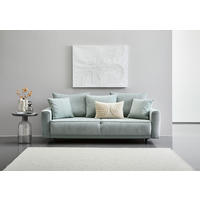 BÄDDSOFFA i manchester, sammet mintgrön  - mintgrön/svart, Modern, trä/textil (232/96/112cm) - MID.YOU