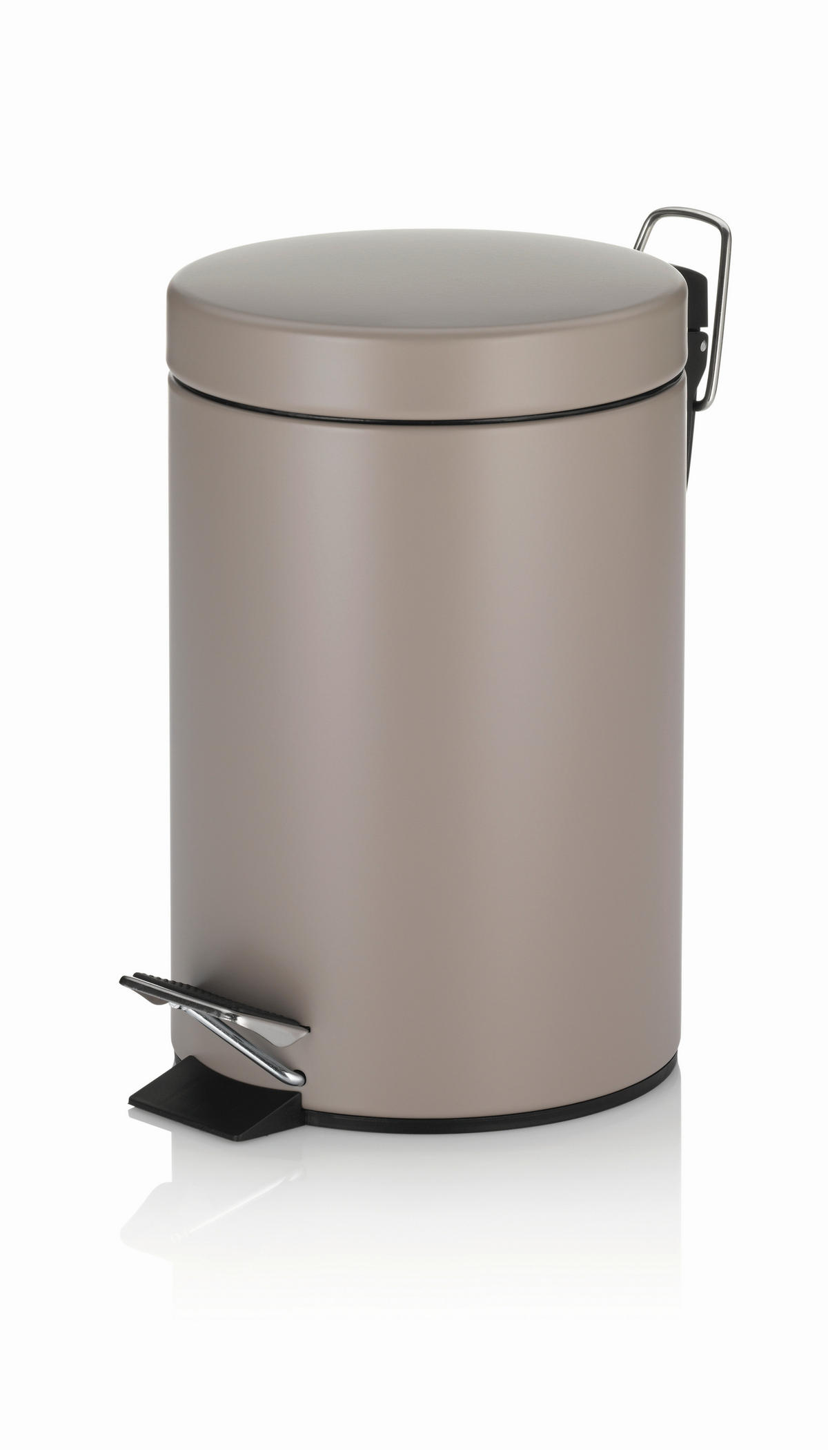 KOSMETIKEIMER MONACO 3 L  - Schwarz/Braun, Basics, Kunststoff/Metall (17/26cm) - Kela