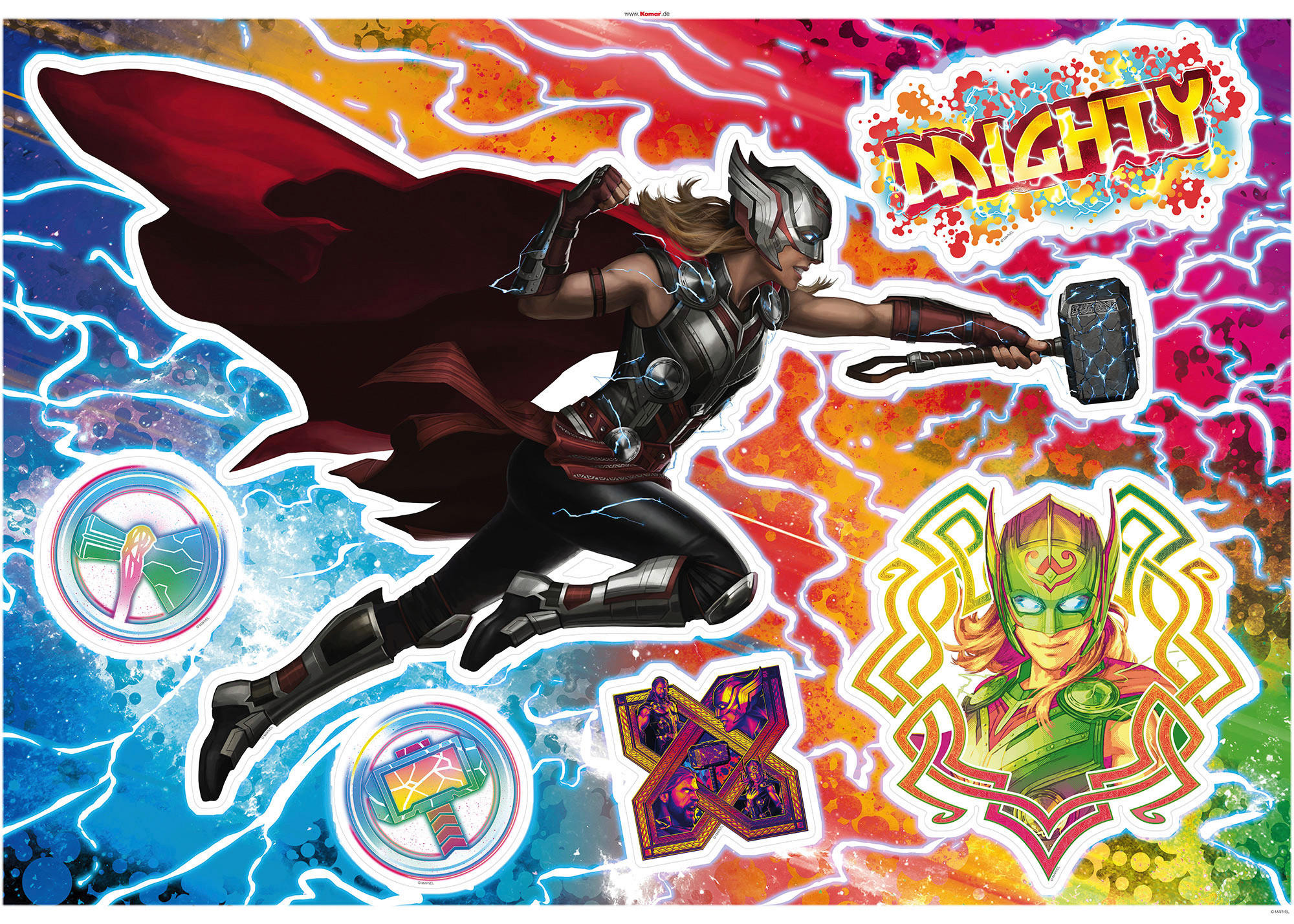 WANDTATTOO - Multicolor, Basics, Kunststoff (100/70cm) - Xora