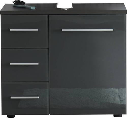 TVÄTTSTÄLLSUNDERSKÅP 69/60/32 cm  - aluminiumfärg/grå, Basics, metall/trämaterial (69/60/32cm) - Livetastic