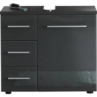 TVÄTTSTÄLLSUNDERSKÅP 69/60/32 cm  - aluminiumfärg/grå, Basics, metall/trämaterial (69/60/32cm) - Livetastic