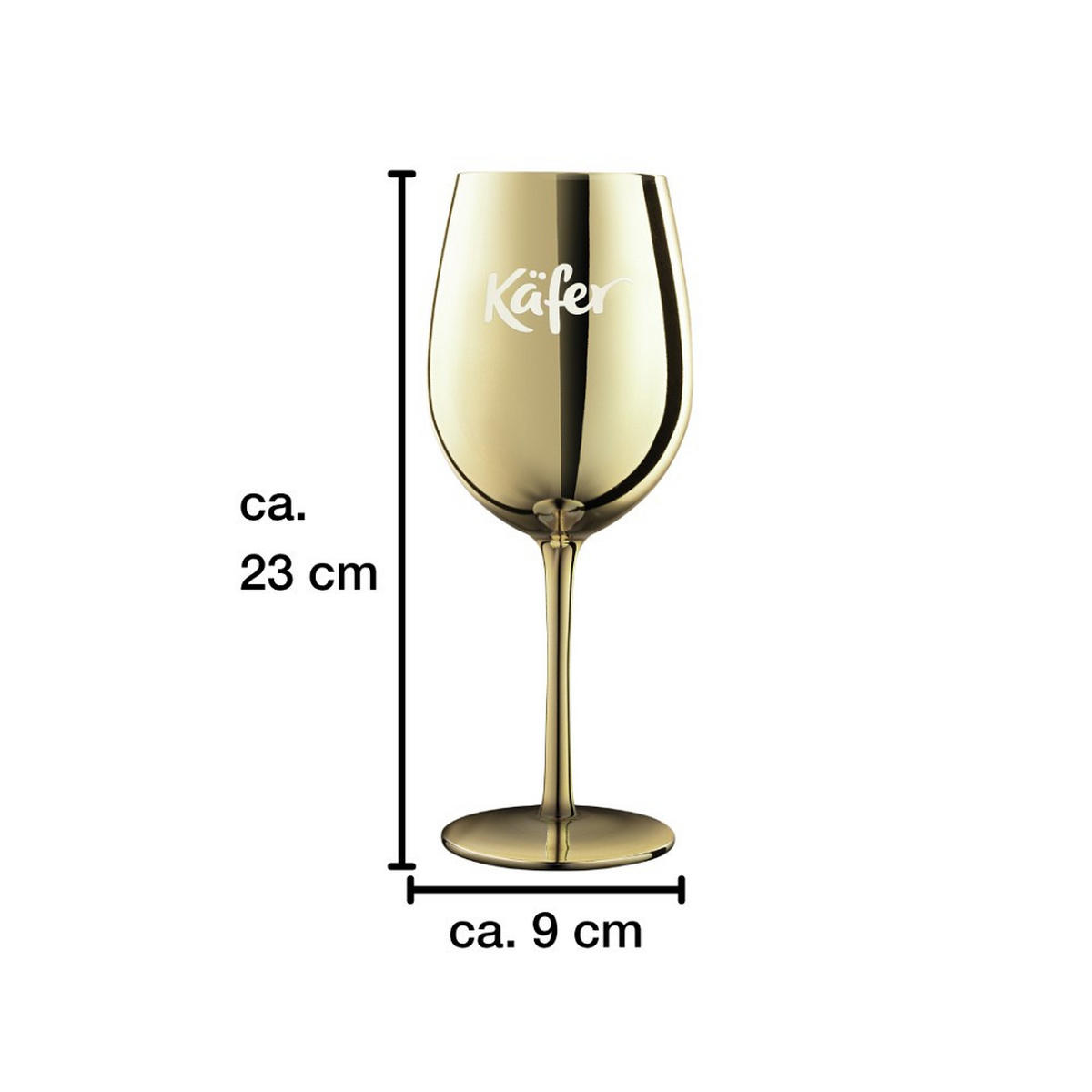 COCKTAILGLAS 600 ml 2-teilig  - Goldfarben, Basics, Glas (600ml) - Käfer