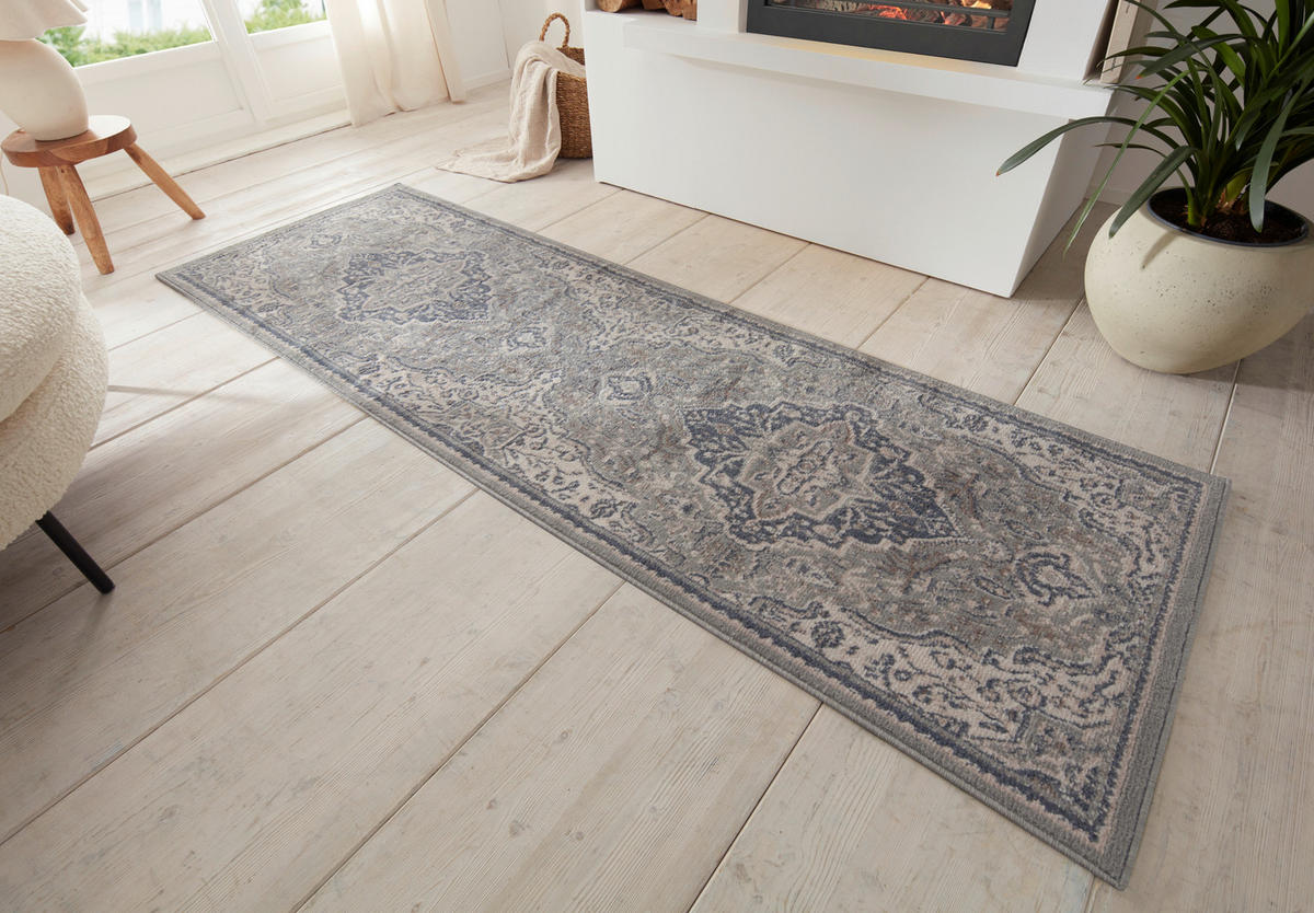 LÄUFER 80/200 cm Terrain  - Creme, Design, Kunststoff/Textil (80/200cm)
