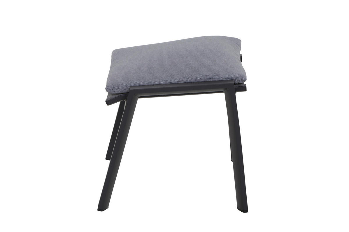 GARTENHOCKER in  - Anthrazit, Basics, Kunststoff/Textil (57/44,5/49,5cm) - Siena Garden