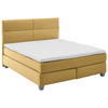 BOXSPRINGBETT 180/200 cm  in Currygelb  - Currygelb/Naturfarben, MODERN, Holz/Textil (180/200cm) - Beldomo - Sleep