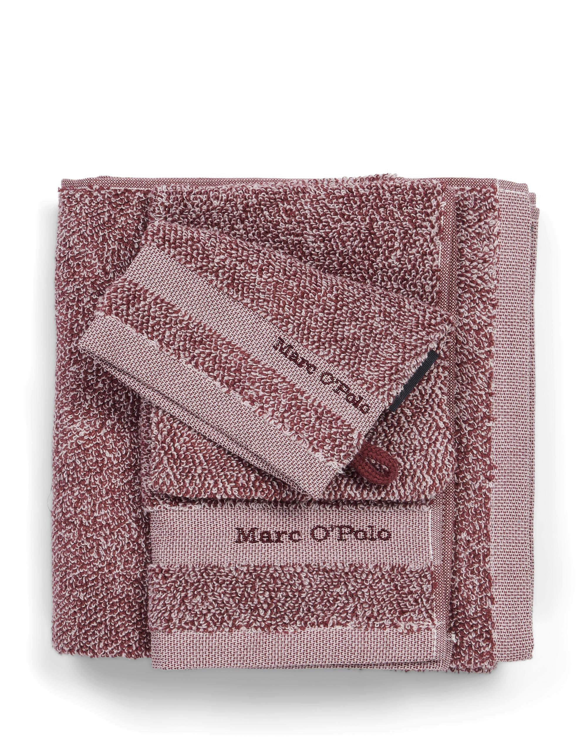 HANDTUCH Melange Aubergine  - Aubergine, Basics, Textil (50/100cm) - Marc O'Polo